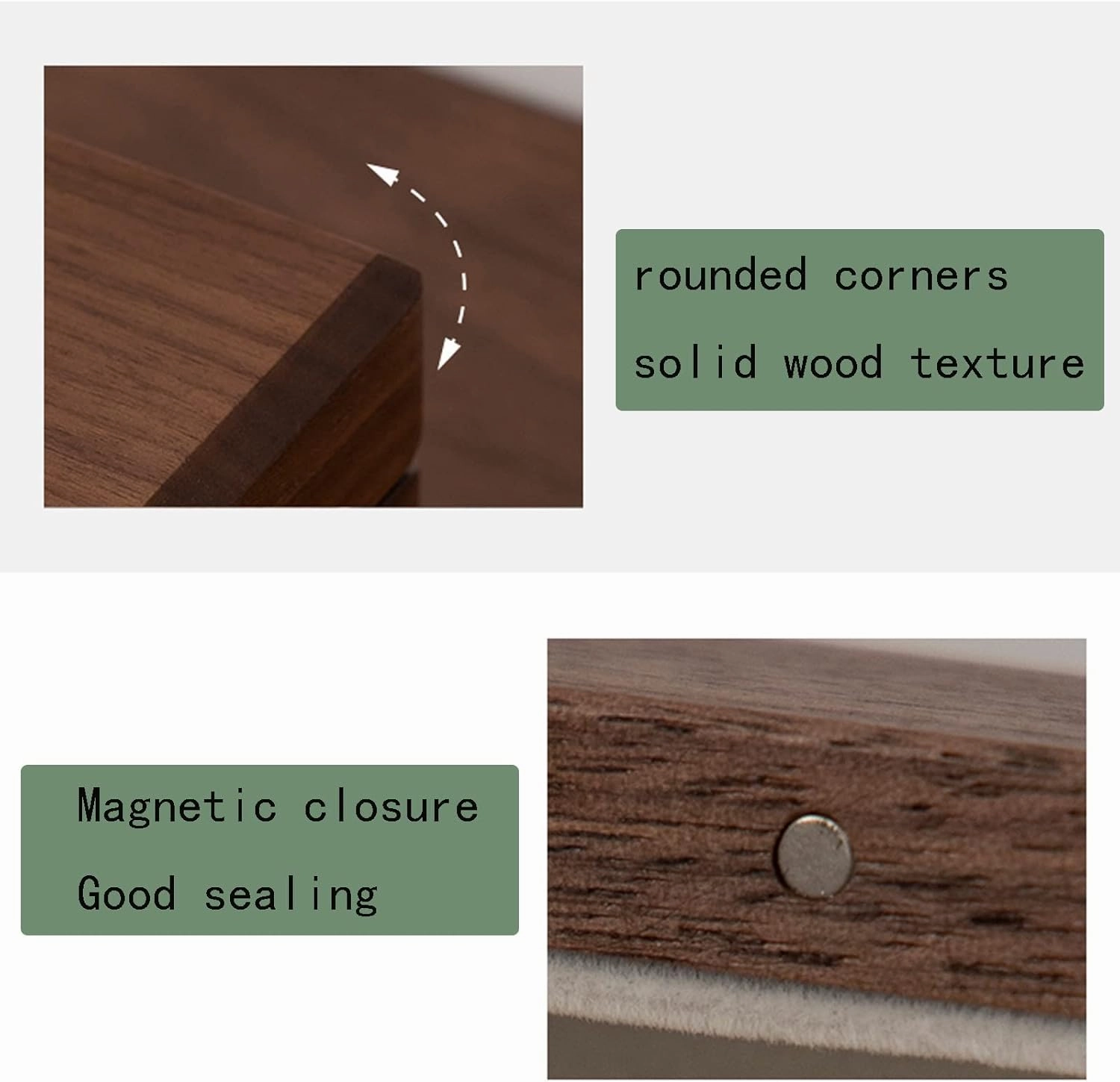 Rustic Wooden Jewelry Organizer Box, Watch Box Watch Case Jewelry Organizer Holder, 30X25X11cm, velvet cloth, Caring for Jewelry, Bracelet, Watch, Necklace, Earrings, and Accessories