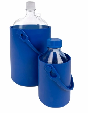 Safety Bottle Carrier, 1.5 Liter Capacity, Blue