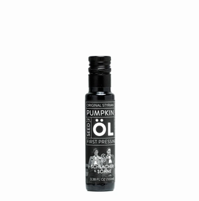 Schlacher & Söhne Styrian Pumpkin Seed Oil: 100% Pure, Cold Pressed, Non GMO, Gluten Free, Vegan, May Helps in Hair Growth, Made in Austria (100 ml, 3.3 FL OZ)