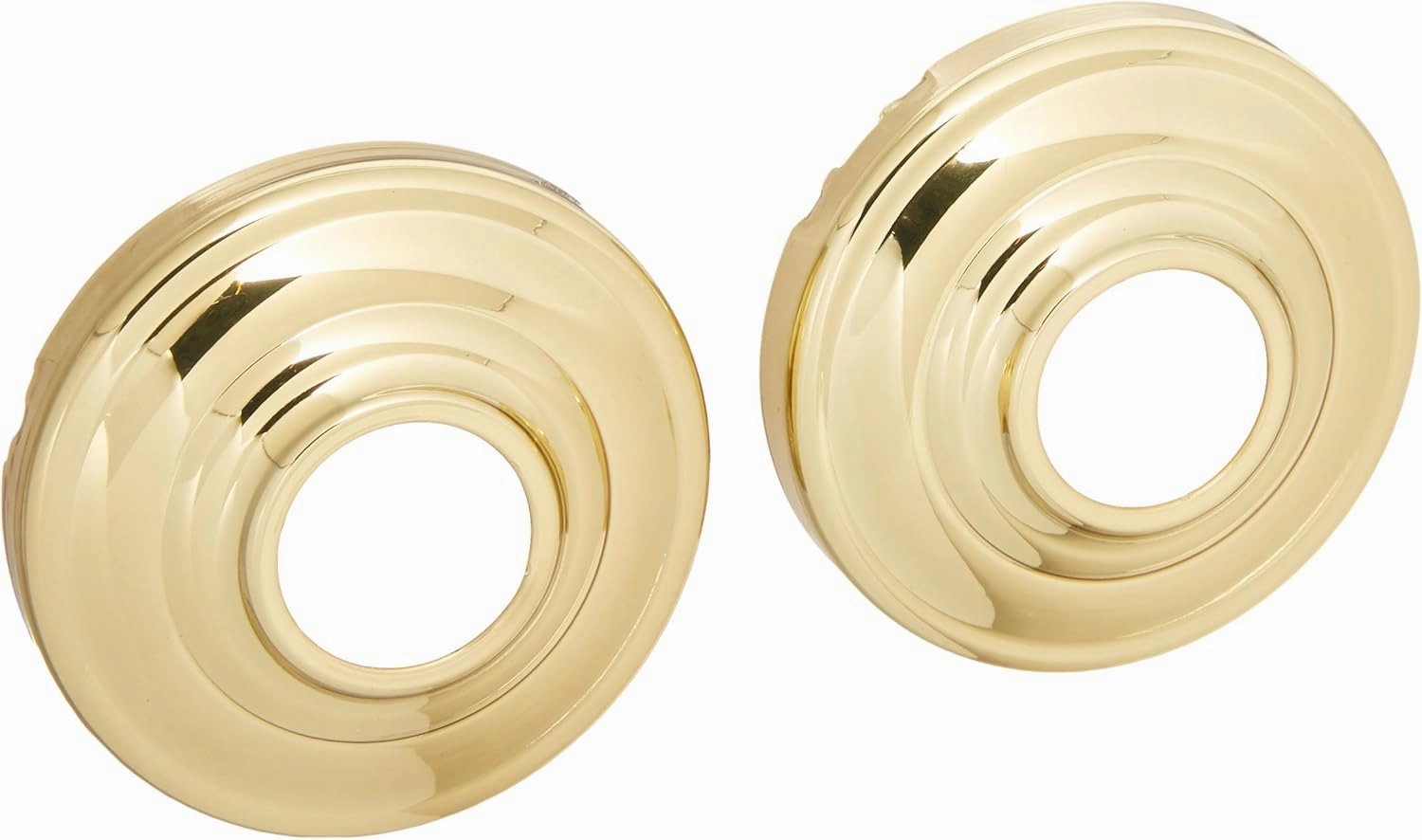 Schlage F51AND605AND Polished Brass Keyed Entry Andover Keyed Entry Panic Proof Door Knob Set Featuring Decorative Rosettes