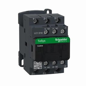 Schneider Electric Iec Magnetic Contactr, 120Vac, 18A, 1Nc/1No, LC1D18G7