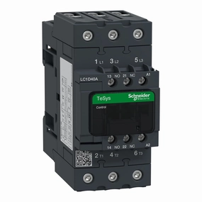 Schneider Electric LC1D40AG7 CONTACTOR, SPST-NO/SPST-NC, 3P, 120VAC, 40A
