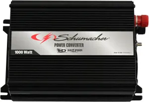 Schumacher SI1000 DC to AC Power Inverter - 1000W AC/USB - For Converting Vehicle Power to Household Power for Camping, Tailgating and More, RED