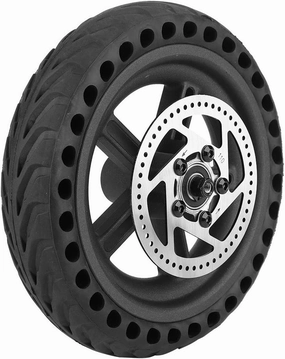 Scooter Wheel Hub Tyre, Shock Absorbing Anti Explosion Honeycomb Electric Scooter Rear Tire Wheel Replacement Set Compatible with M365 Electric Scooter