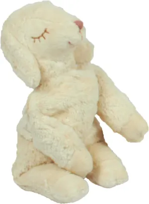Senger Stuffed Animal - Lamb with Cherry Stones - Handmade 100% Organic Cotton (White - 12 Inches Tall)