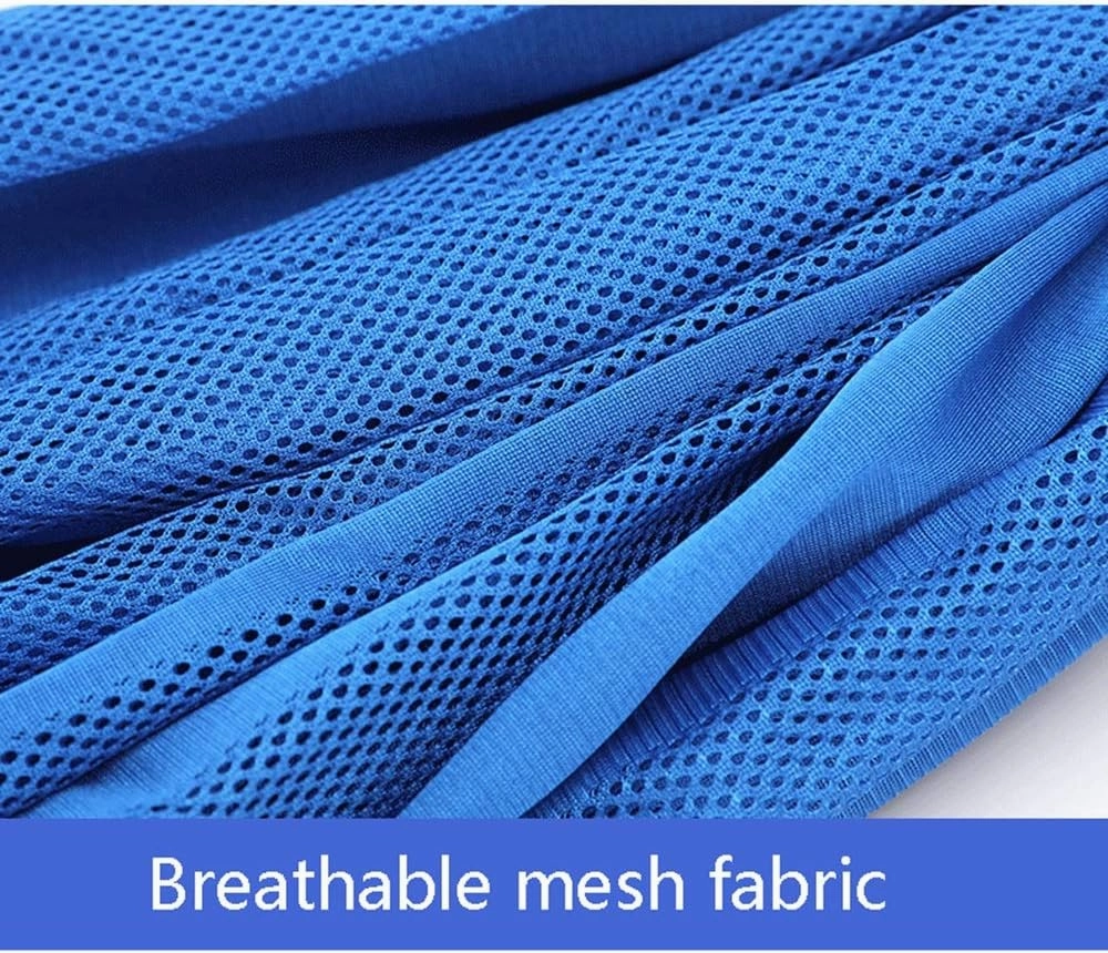 Sensory Swing Breathable Indoor and Outdoor Children's Fitness Hammock Swing Super Soft Mesh Yoga Silk Has A Calming Effect On Children Needs (Color : Blue)