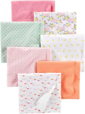 Simple Joys by Carter's Unisex Babies' Flannel Receiving Blankets, Pack of 7