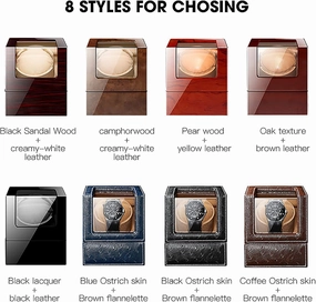 Single Automatic Watch Winder For 1 Watch Pu Leather Self-Winding Mechanical Watch Box With Quiet Motor And 12 Rotation Modes For Men And Women Watches,A (E)