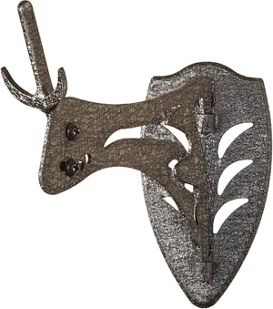 Skull Hooker Little Hooker Trophy Mount - Perfect Kit for Hanging and Mounting Hogs, Aoudad, Alligator, Black Bear Skulls for Display - Available in Graphite Black and Robust Brown