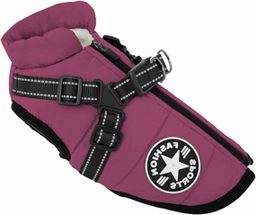 Small Dog Jacket with Harness, Outdoor Dog Sport Vest, Outdoor Warm Pet Winter Coat Harness for Cats Puppy Small Dogs