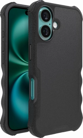 Smartish® iPhone 16 Protective Magnetic Case - Gripzilla Compatible with MagSafe [Rugged   Tough] Heavy Duty Grip Armored Slim Cover w/Drop Tested Protection for Apple iPhone 16 - Black Tie Affair