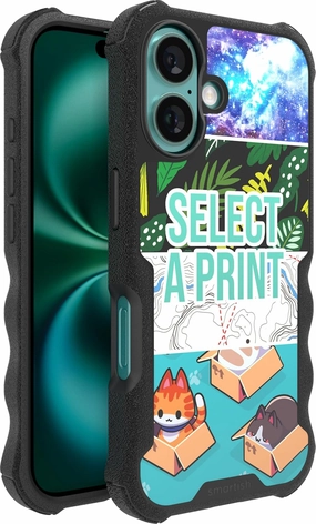 Smartish® iPhone 16 Protective Magnetic Case - Gripzilla Compatible with MagSafe [Rugged   Tough] Heavy Duty Grip Armored Slim Cover w/Drop Tested Protection for Apple iPhone 16 - Custom Prints