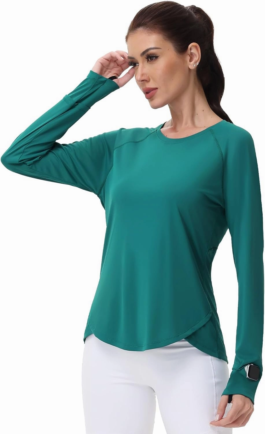 SPEXIAL Women's Sun Shirts UPF 50  UV Protection SPF Long Sleeve Hiking Fishing Running Quick Dry Lightweight Outdoor