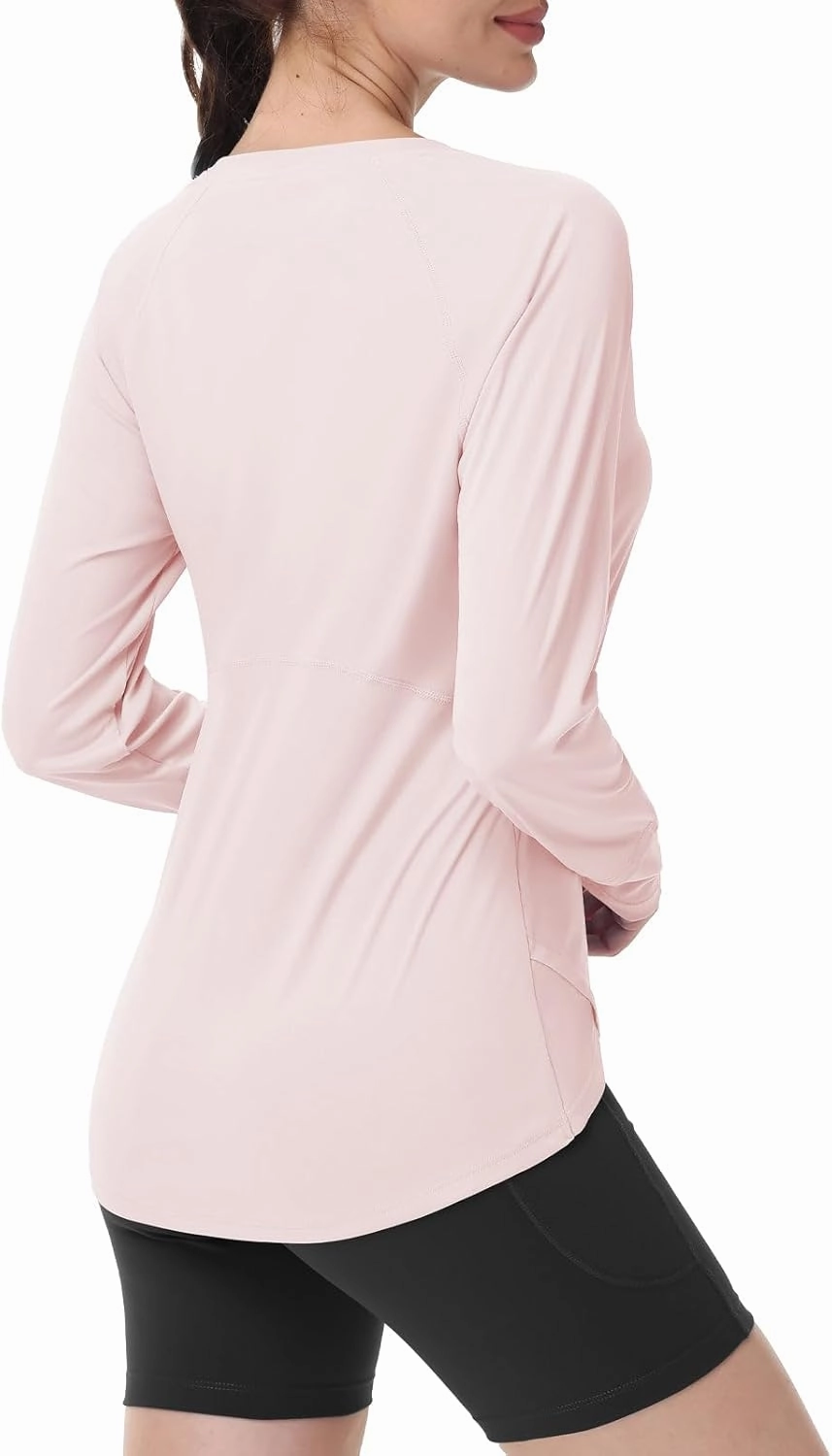 SPEXIAL Women's Sun Shirts UPF 50  UV Protection SPF Long Sleeve Hiking Running Tops Quick Dry Lightweight Outdoor