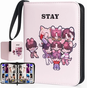 Stray Kids Kpop Photocard Binder-Skzoo Trading Card A5 Binder,Cartoon Photocard Holder With 400 Cards Sleeves, Photo Album for Skz Merch And Lomo Cards
