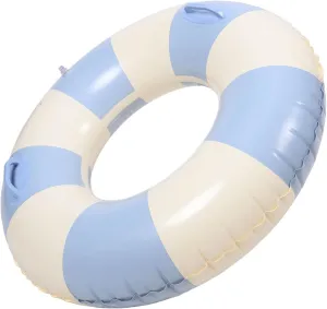 Stripped Adult Water Float Ring Inflatable Pool Float Handles PVC Material Ideal for Swim Lessons and Pool Parties