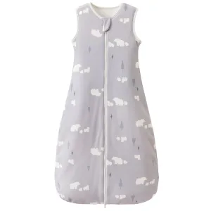 Super Soft 1.5 TOG Sleep Sack, 100% Organic Cotton All Season Warm Baby Wearable Blanket for 6-18 Months, Bear, Size M