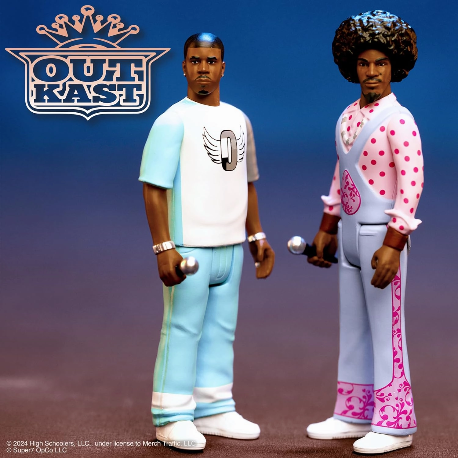 Super7 Outkast Big Boi & Dre Present Reaction Figures - (2 Pack) 3.75" Outkast Action Figures with Accessories Hip Hop Collectibles and Retro Toys