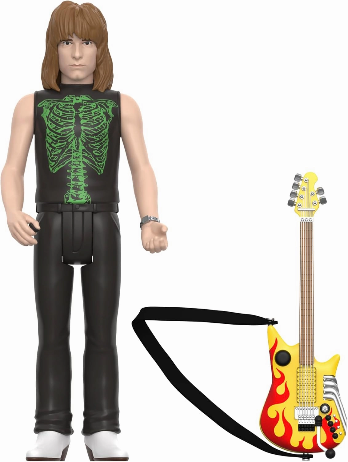 Super7 Spinal Tap Nigel Tufnel - 3.75" This is Spinal Tap Action Figure with Accessory Heavy Metal Collectibles and Retro Toys