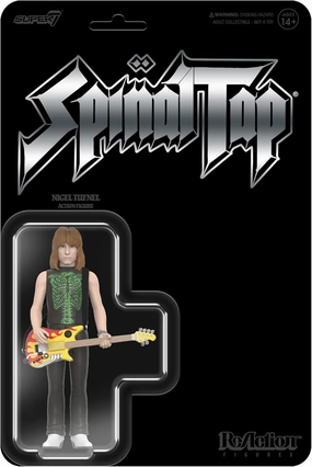 Super7 Spinal Tap Nigel Tufnel - 3.75" This is Spinal Tap Action Figure with Accessory Heavy Metal Collectibles and Retro Toys