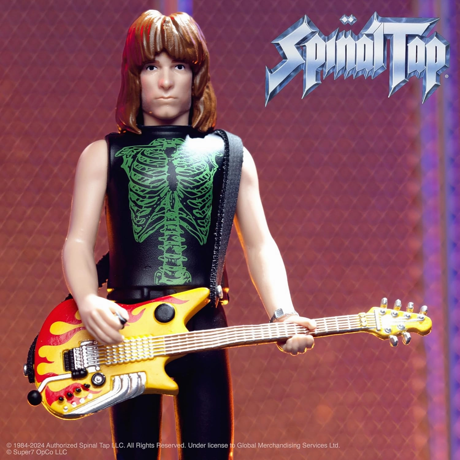 Super7 Spinal Tap Nigel Tufnel - 3.75" This is Spinal Tap Action Figure with Accessory Heavy Metal Collectibles and Retro Toys