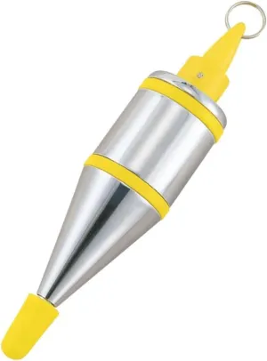 TAJIMA Plumb Bob - 7 oz (200g) Plumb-Rite with Quick-Stabilizing Cap & Embedded Bumpers - PQB-200