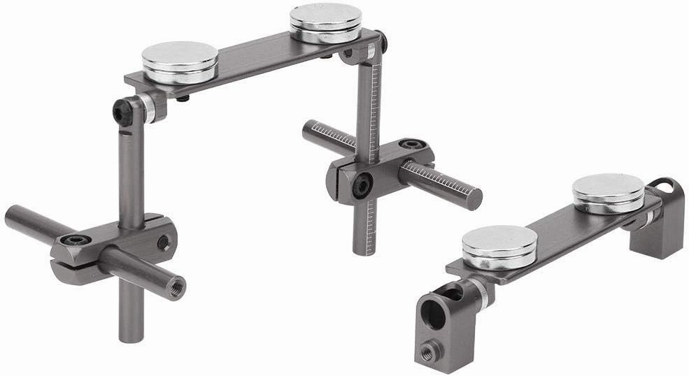 Tbest RC Car Body Mount Kit, Aluminum Magnetic Invisible Body Shell Mount Kit for HSP 1/10 RC Racing Car (Titanium)