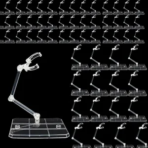 TEAMWILL 60pcs Adjustable Action Figure Display Holder Base Doll Model Support Stand
