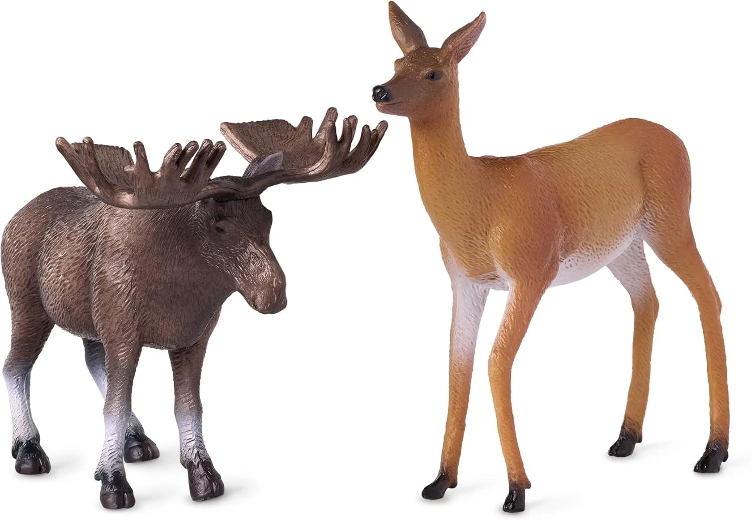 Terra by Battat – Wild Animal Figurines – 6 North American Animals – Bears, Wolf, Moose & More – Animal Toys For Kids – 3 Years   – North American Animals Set 2