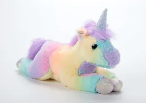 The Petting Zoo Unicorn Stuffed Animal Plushie, Ombrez Wildlife Animals, Rainbow Unicorn Plush Toy 16 inches