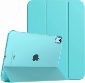 TiMOVO Case for iPad (A16) 11th Generation 11 Inch 2025/iPad 10th Generation 10.9 Inch 2022, Slim Stand Cover with Hard Translucent Back, Support Touch ID, Auto Wake/Sleep, Azure
