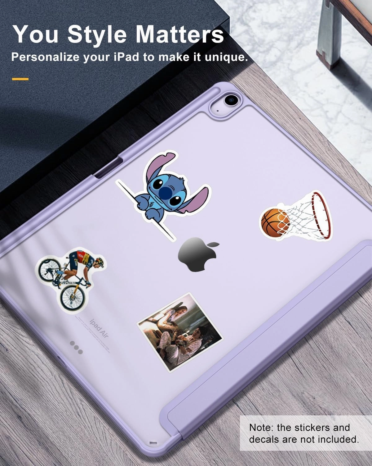 TiMOVO Case for New iPad Air 13 inch (M3/M2-2025/2024) with Pencil Holder, Slim Stand Protective Cover with Clear Transparent Back Shell for iPad Air 13 inch, Auto Wake/Sleep, Taro Purple