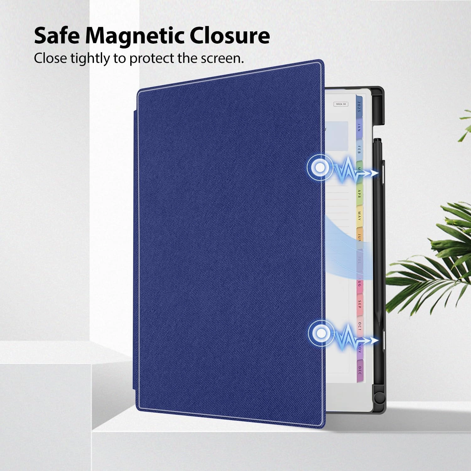 TiMOVO Case for Remarkable Paper Pro 11.8 Inch 2024, Multiple Viewing Angles Folding Book Folio Case with Pen Holder for Remarkable Paper Pro Color Tablet, Support Auto Wake/Sleep, Blue