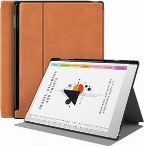 TiMOVO Case for Remarkable Paper Pro 11.8 Inch 2024, Multiple Viewing Angles Folding Book Folio Case with Pen Holder for Remarkable Paper Pro Color Tablet, Support Auto Wake/Sleep, Vintage Brown