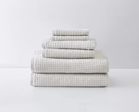 Tommy Bahama - Bath Towels, Highly Absorbent Cotton Bathroom Decor, Low Linting & Fade Resistant, Oeko-Tex Certified (Northern Pacific Dune Brown, 6-Piece)