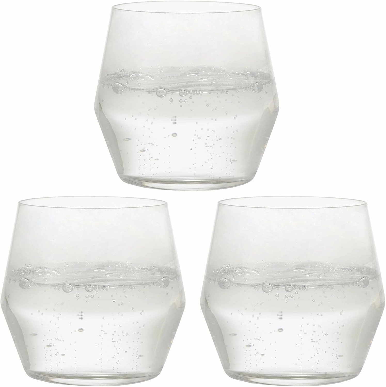 Toyo Sasaki Glass B-21124CS-JAN Tumbler, Fino, Clear, Approx. 12.8 fl oz (385 ml), Pack of 3
