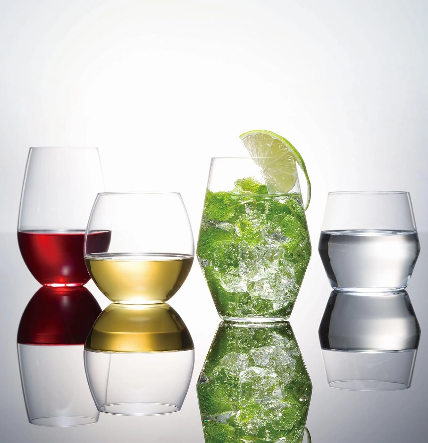 Toyo Sasaki Glass B-21124CS-JAN Tumbler, Fino, Clear, Approx. 12.8 fl oz (385 ml), Pack of 3