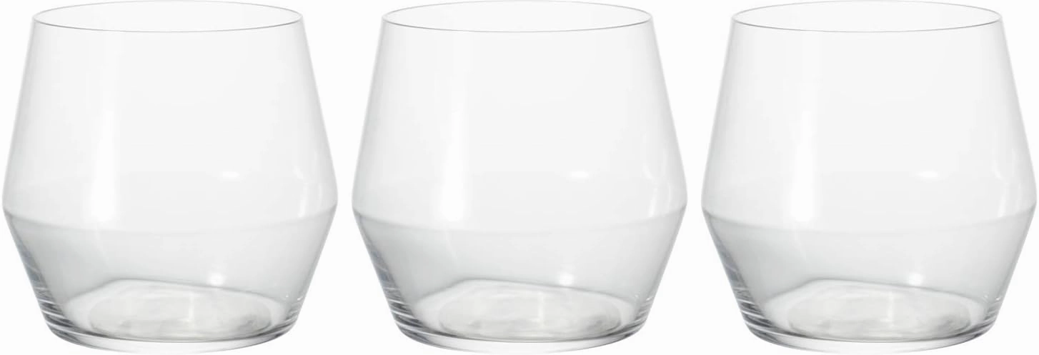 Toyo Sasaki Glass B-21124CS-JAN Tumbler, Fino, Clear, Approx. 12.8 fl oz (385 ml), Pack of 3