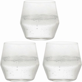 Toyo Sasaki Glass B-21124CS-JAN Tumbler, Fino, Clear, Approx. 12.8 fl oz (385 ml), Pack of 3