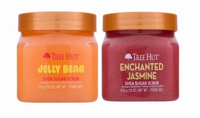 Tree Hut Jelly Bear Shea Sugar Scrub, 18oz And Tree Hut Enchanted Jasmine Shea Sugar Body Scrub - 18oz