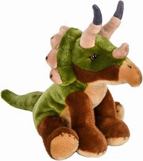 Tribello Dinosaur Triceratops Stuffed Animals Fluffy Triceratops Plush Toy 9” Dinos & Dragons Toys for Kids