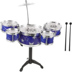 Unomor Mini Drum Easy to Assemble Jazz Drums Musical Instrument Boys and Musical Training and Fun