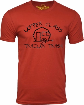 Upper Class Trailer Trash Funny T-Shirt Trailer Park Tee