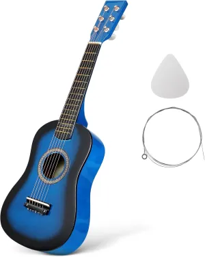 USHOBE 23 Ukelele 6-string Guitar Mini Acoustic Guitar Vintage Style Acoustic Guitar Small Guitar Ukulele Guitar for Beginners Bamboo Instrument