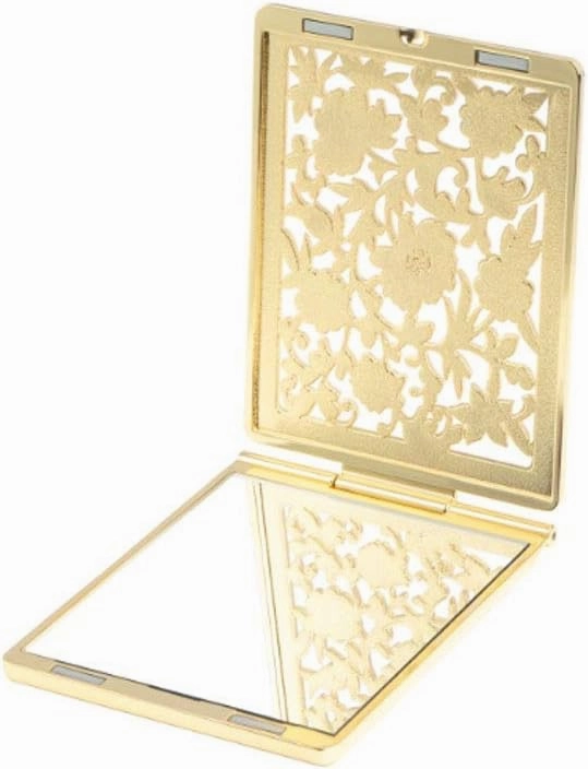 Vanity Mirror Can Take The Foldable Makeup Mirror with You The High-Definition Bedroom Makeup Mirror is Suitable Gift for Ladies (Golden) Household Cosmetic Mirror