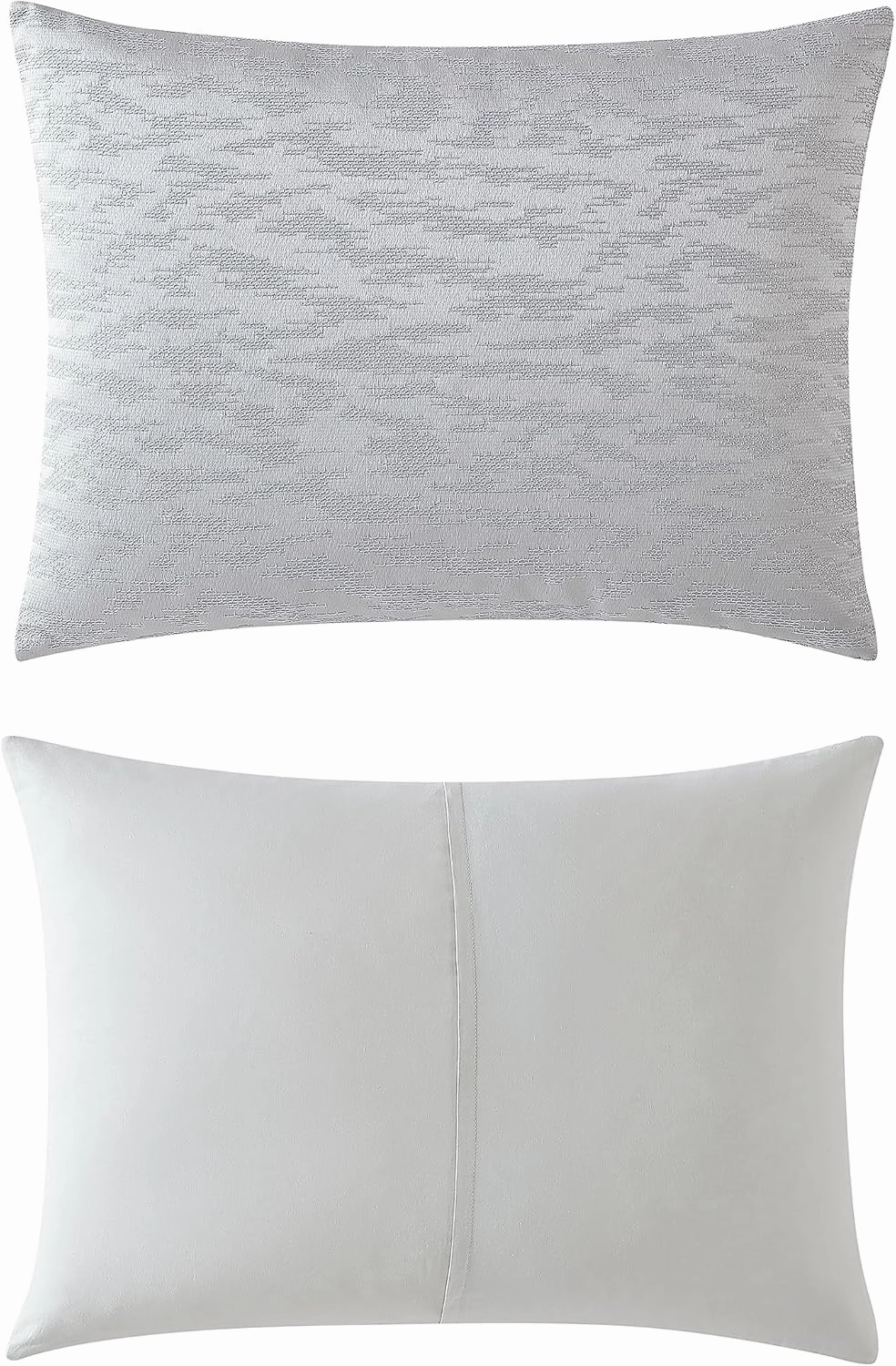Vera Wang - Queen Duvet Cover Set, Luxury Bedding with Matching Shams, Designer Bedding Set (Illusion Grey, Queen)