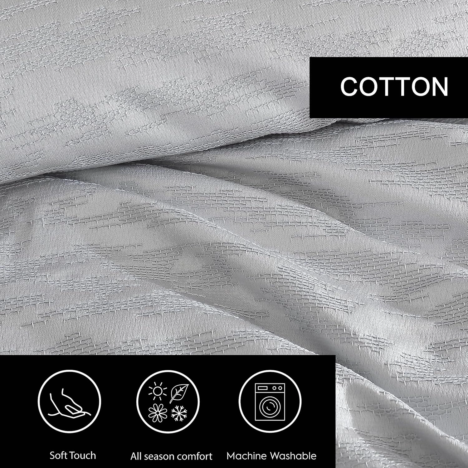 Vera Wang - Queen Duvet Cover Set, Luxury Bedding with Matching Shams, Designer Bedding Set (Illusion Grey, Queen)