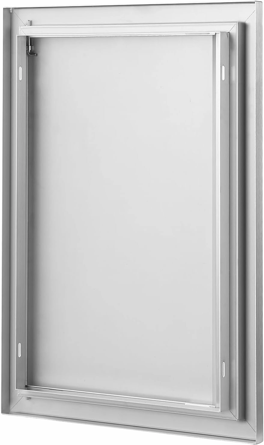 VEVOR BBQ Access Door 17W x 24H Inch, Vertical Single BBQ Door Stainless Steel with Recessed Handle, Outdoor Kitchen Doors for BBQ Island, Grill Station, Outside Cabinet