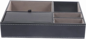 Vintage Jewelry Storage Case Multi-grid Organizer for Watches and Accessories Retro Design for Nightstands Dressers and Desktops Keeps Your Jewelry Tidy and Protected