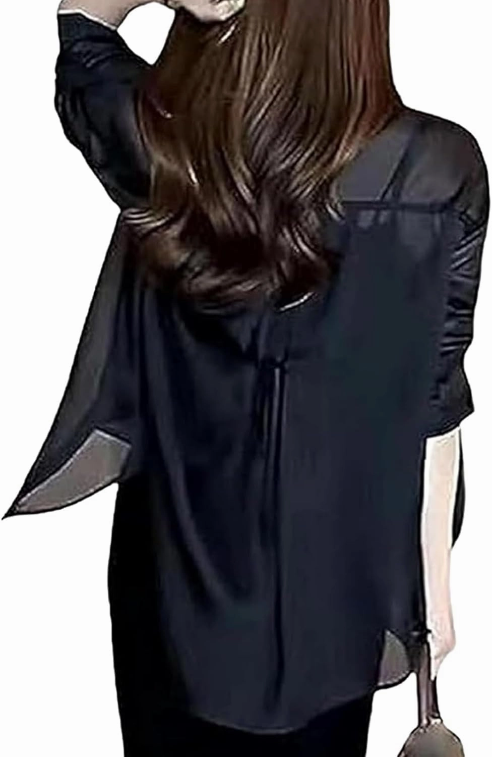 Visulong Shirt, Summer Sunscreen Chiffon Shirt Long Sleeve, Women Lightweight Sunscreen Sheer Cardigan Uv Block